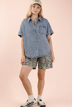 Load image into Gallery viewer, Weekend Chambray Oversized Shirt