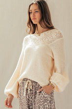 Load image into Gallery viewer, Nora Lace Yoke Sweater