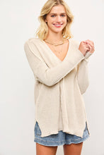 Load image into Gallery viewer, Bella Deep Vneck Sweater
