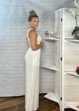 Load image into Gallery viewer, White Linen Wide Leg Pant
