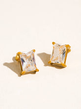 Load image into Gallery viewer, Avenn 18K Gold CZ Earrings (2 Shapes)
