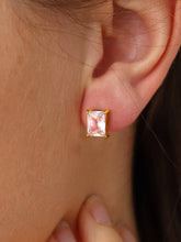 Load image into Gallery viewer, Avenn 18K Gold CZ Earrings (2 Shapes)
