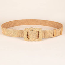 Load image into Gallery viewer, WOVEN SQUARE BUCKLE ELASTIC WAISTBAND
