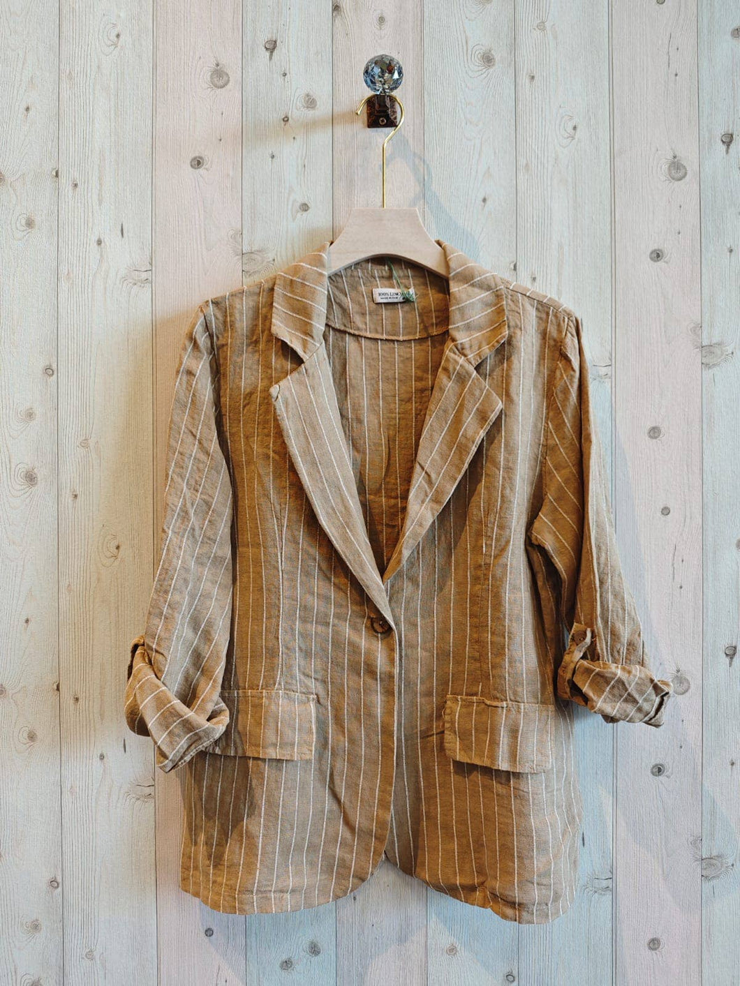 Bari LINEN STRIPED BLAZER (2 Colors)