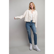 Load image into Gallery viewer, Linen Crop Jacket
