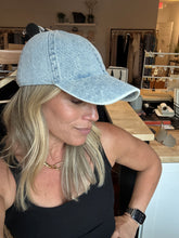 Load image into Gallery viewer, Denim Cotton Baseball Cap
