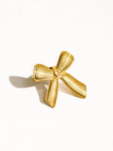 Load image into Gallery viewer, Lillian 18K Gold Non-Tarnish Bow Stud &amp; Ring
