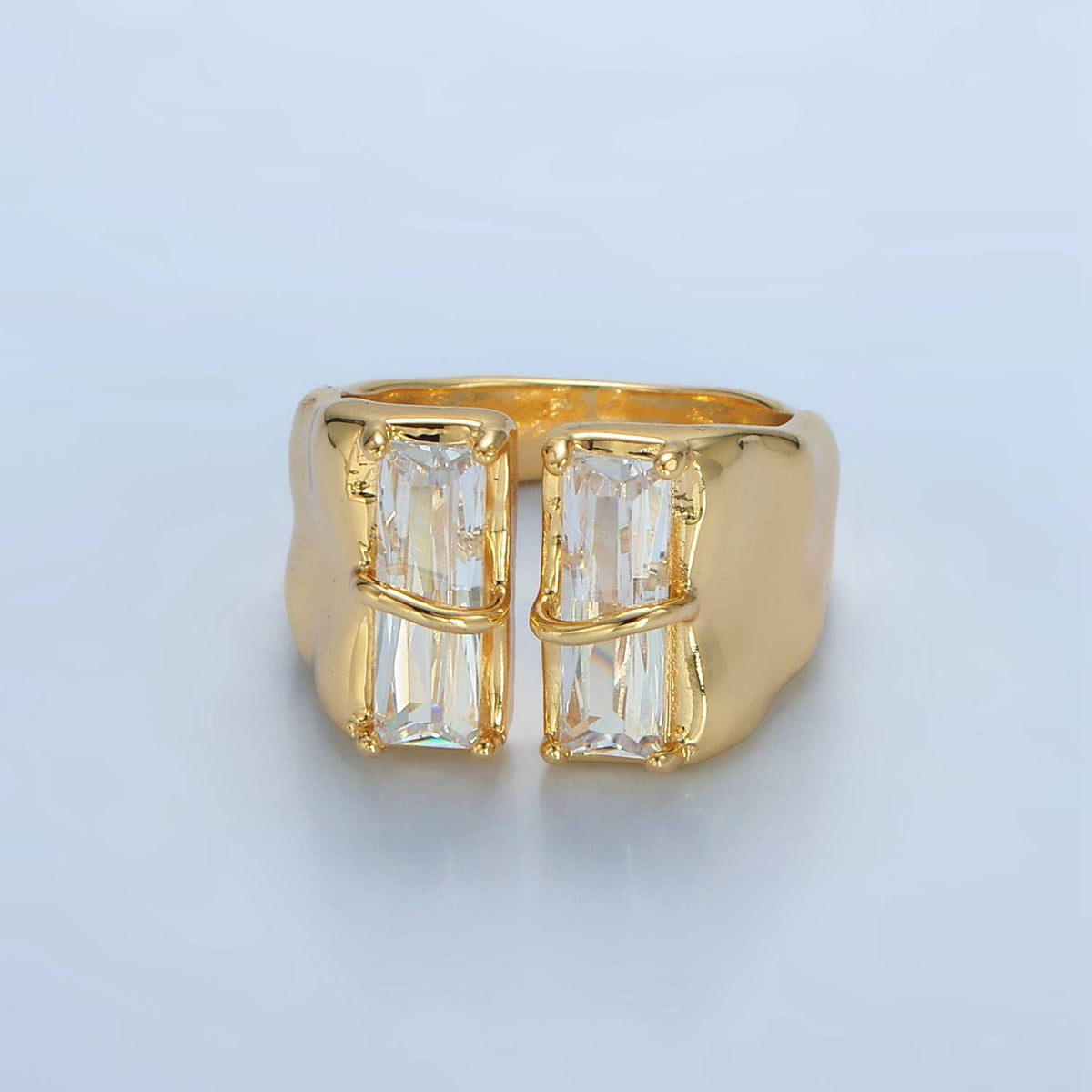 Isla Double Baguette Ring