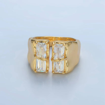 Isla Double Baguette Ring