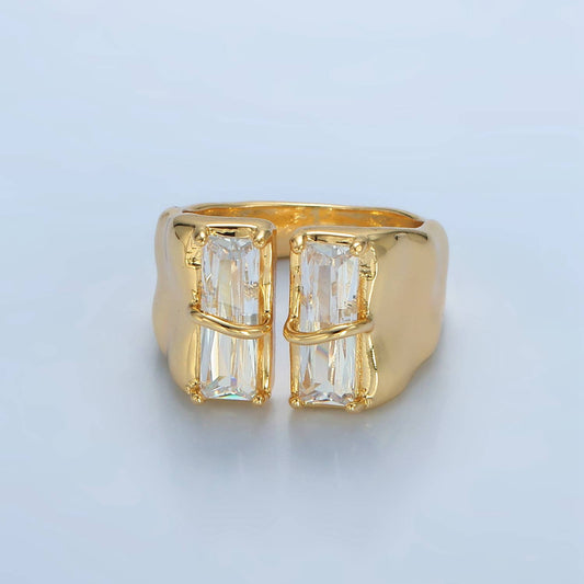 Isla Double Baguette Ring