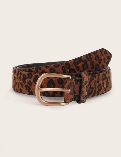 Leopard Print Belt