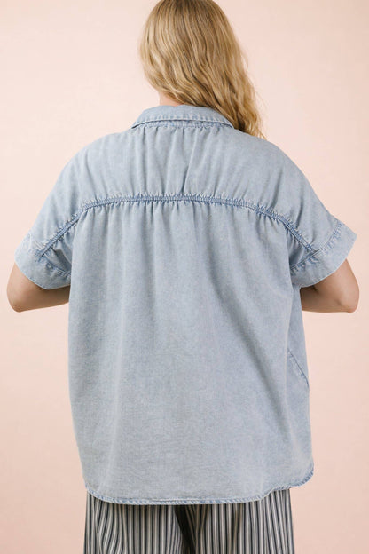 Weekend Chambray Oversized Shirt