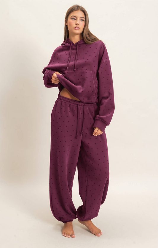 Star Print Joggers