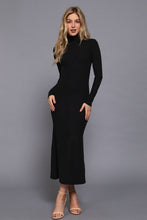 Load image into Gallery viewer, The Sofia Turtleneck Rib Maxi Dress
