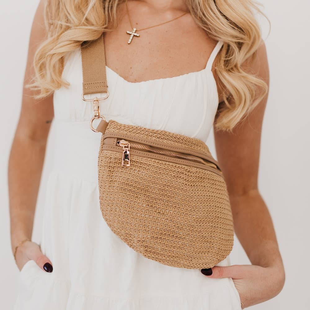 Rachel Raffia Bum Bag (3 Colors)