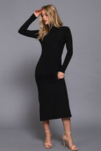 Load image into Gallery viewer, The Sofia Turtleneck Rib Maxi Dress
