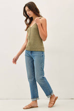 Load image into Gallery viewer, V-NECK POINTELLE SWEATER TANK
