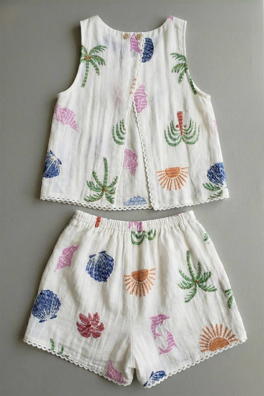Beachside Gauze Short Set