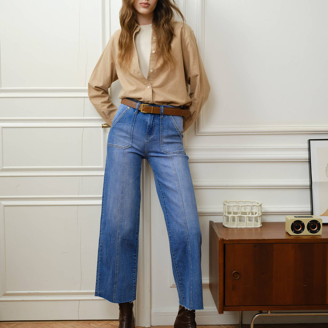 The Downtown High Rise Relaxed Straight Jean