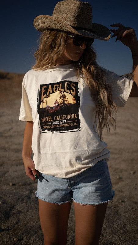 Eagles Hotel California Music Fest Tee✨SHIPS FROM WAREHOUSE- FINAL SALE✨