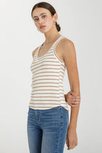 Load image into Gallery viewer, Striped Ribbed Tank Top
