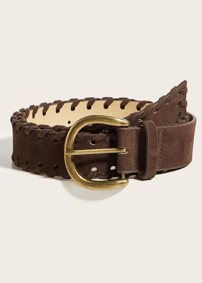 Vintage Suede Whipstitch Belt