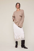 Load image into Gallery viewer, Valerie Lace Satin Midi Skirt
