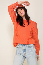 Load image into Gallery viewer, Zia Mineral Wash Distressed Sweater
