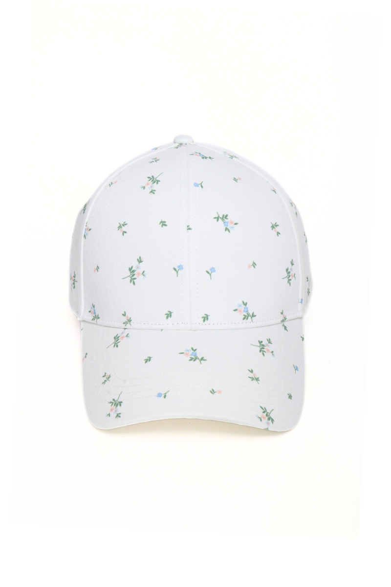Floral Print Baseball Cap