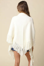 Load image into Gallery viewer, Maxine Fringe Knit Poncho (2 Colors)
