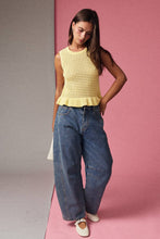 Load image into Gallery viewer, Ciara Knit Peplum Top (2 Colors)
