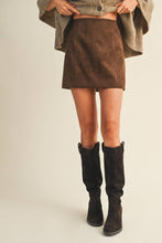 Load image into Gallery viewer, The Sutton Suede Mini Skirt
