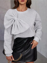 Load image into Gallery viewer, Bow detail Sweater✨SHIPS FROM WAREHOUSE/FINAL SALE✨
