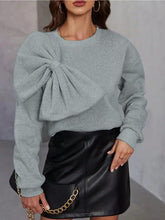 Load image into Gallery viewer, Bow detail Sweater✨SHIPS FROM WAREHOUSE/FINAL SALE✨

