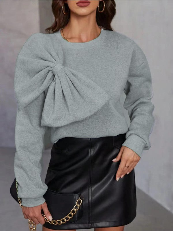 Bow detail Sweater✨SHIPS FROM WAREHOUSE/FINAL SALE✨