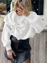 Load image into Gallery viewer, Bow detail Sweater✨SHIPS FROM WAREHOUSE/FINAL SALE✨
