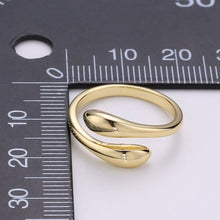 Load image into Gallery viewer, Simple Minimalist Gold Filled Wrapped Adjustable Ring
