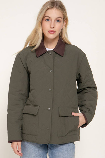 The Willa Quilted Barn Coat (2 Colors)