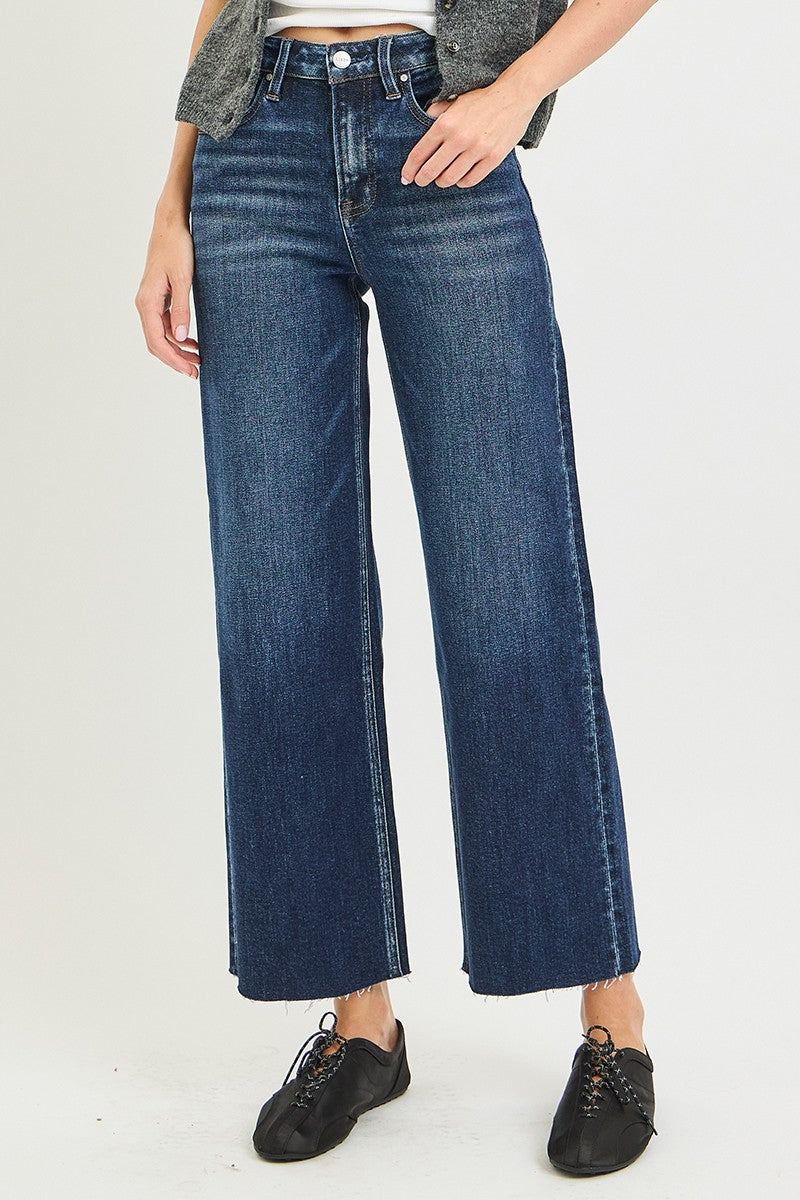 The Lisa High Rise Cropped Wide Leg Jeanh