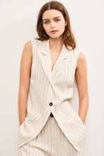 Load image into Gallery viewer, Striped Wide Leg Vest/Pant Set
