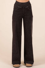 Load image into Gallery viewer, Roe Washed Denim Wide Leg Pant
