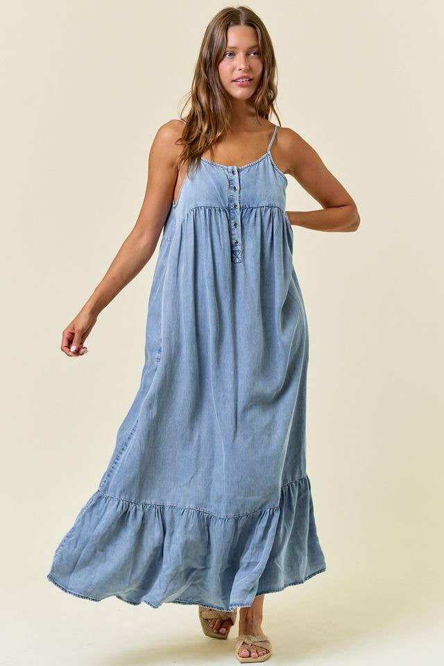 Chloe Tiered Ruffle Maxi Dress