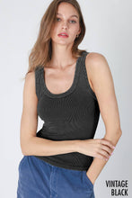 Load image into Gallery viewer, Vintage Reversible Ribbed Tank (3 Colors)
