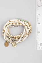 Load image into Gallery viewer, Ivory Beaded Stack Bracelet
