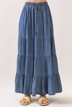 Load image into Gallery viewer, Josie Tencel Tiered Maxi Skirt
