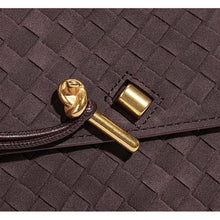 Load image into Gallery viewer, Vintage Woven Suede Handbag
