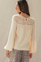 Load image into Gallery viewer, Nora Lace Yoke Sweater
