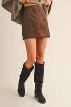 Load image into Gallery viewer, The Sutton Suede Mini Skirt
