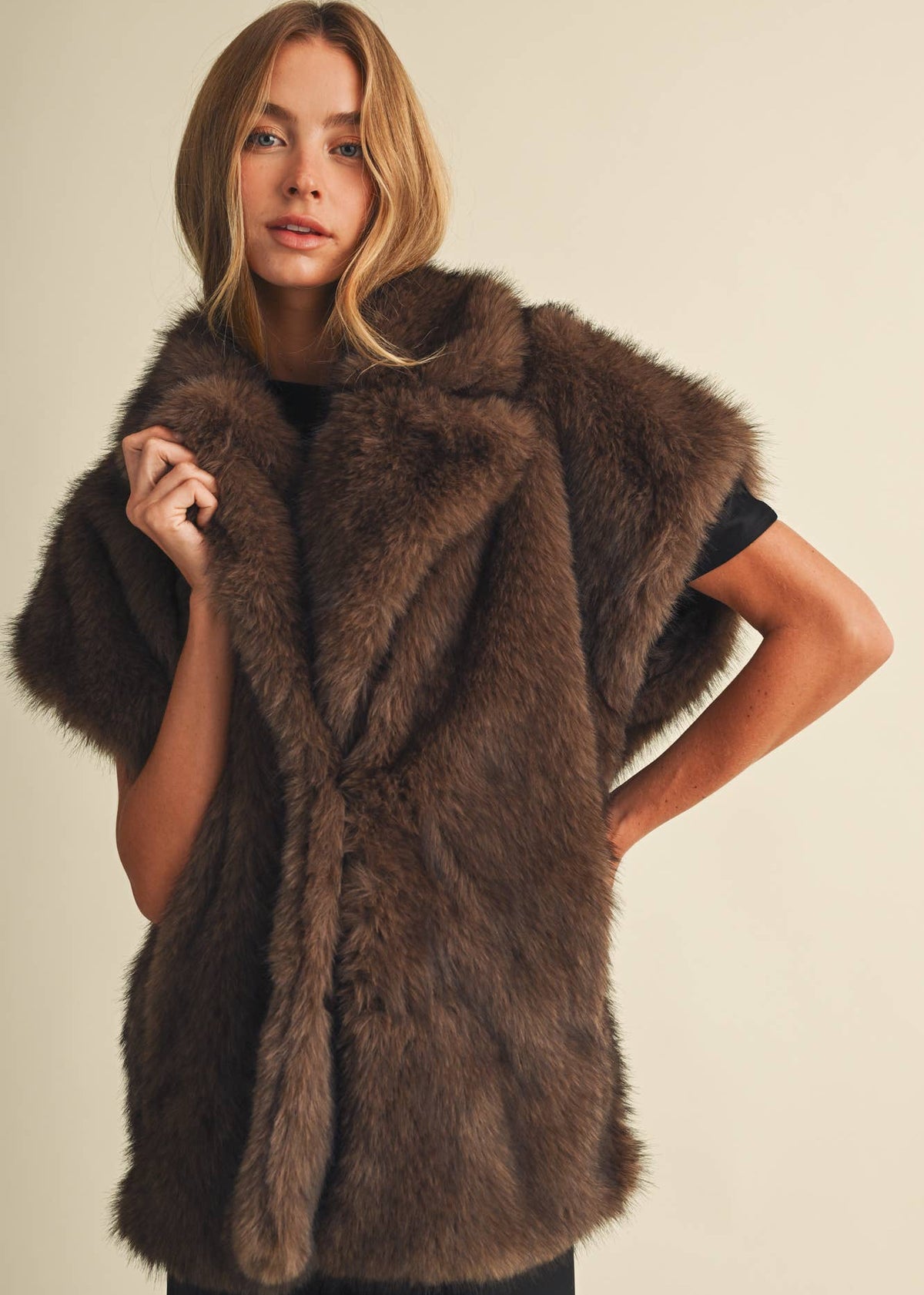 The Lux Faux Fur Vest
