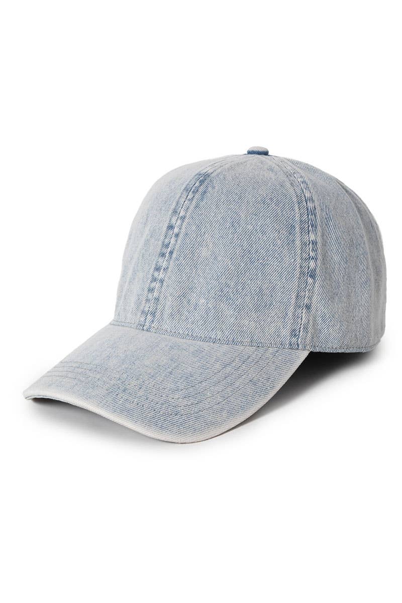 Denim Cotton Baseball Cap